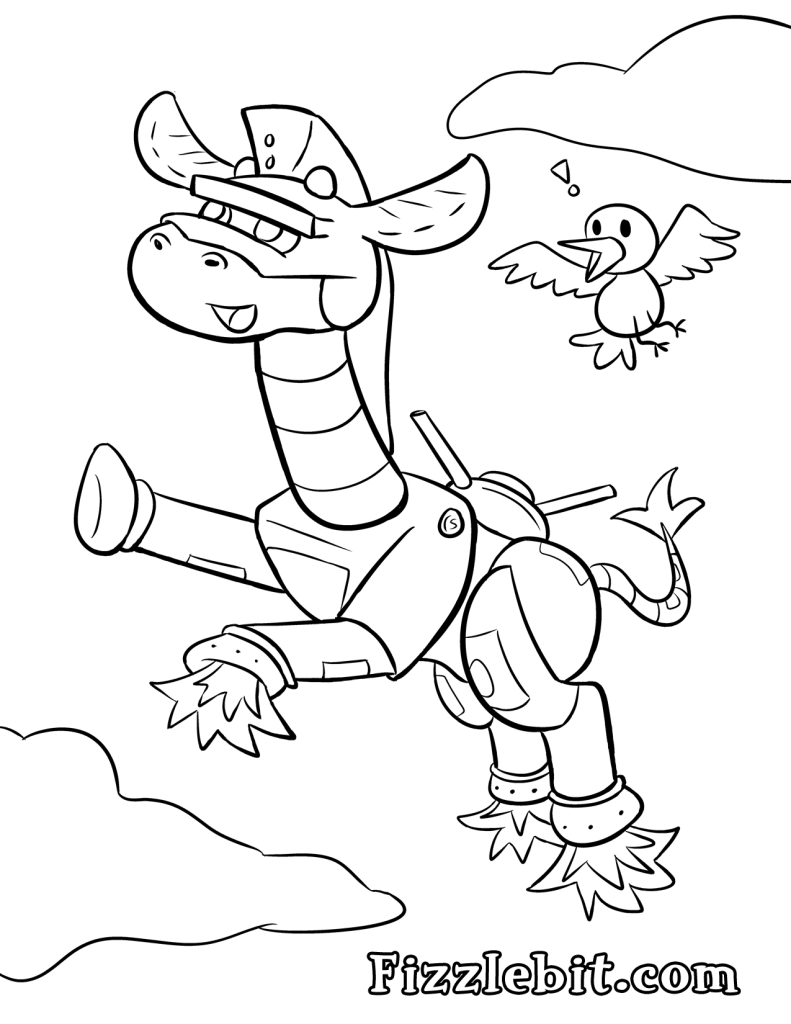 Coloring Page Comic Mash-Up! - Fizzlebit